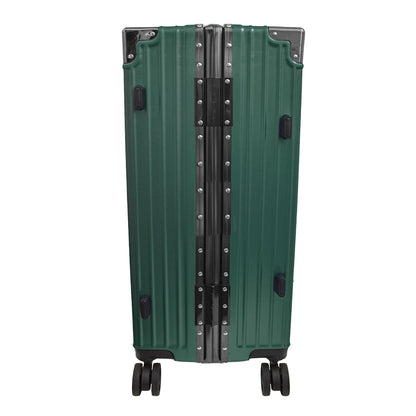 Troler, bagaj de cala, Naimeed D5401M, Premium Voyage, 4 roti duble 360 grade, ABS, inchidere cifru, Verde, 42x28x68cm