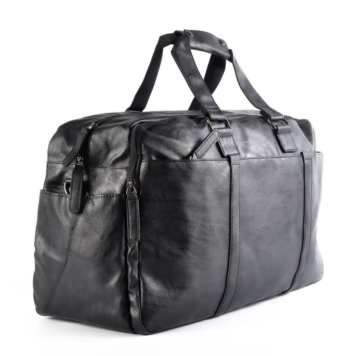 Geanta voiaj, pentru avion, piele ecologica, Naimeed D5405, Companion, Negru, 50x18x28cm