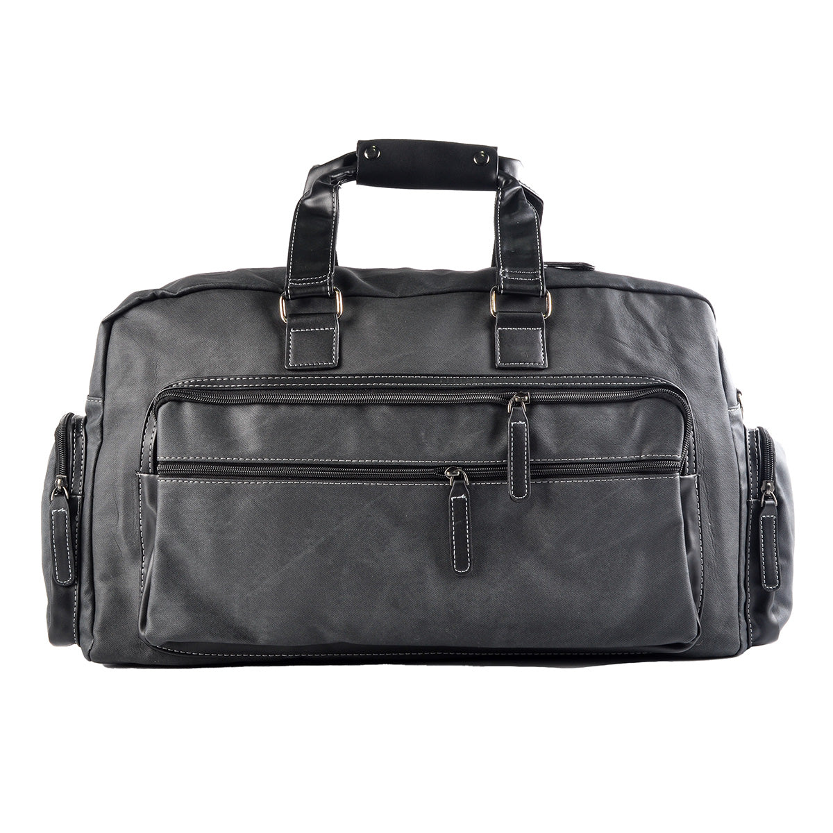 Geanta voiaj, pentru avion, piele ecologica, Naimeed D5407, Companion, Gri, 48x17x27cm