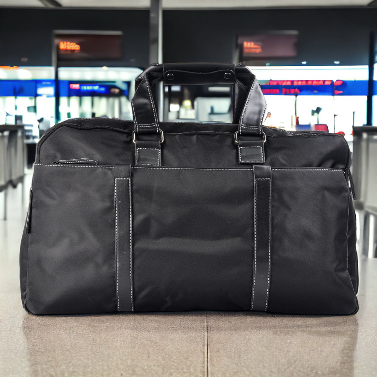 Geanta voiaj, pentru avion, Naimeed D5409, Oxford, Negru, 50x17x30cm