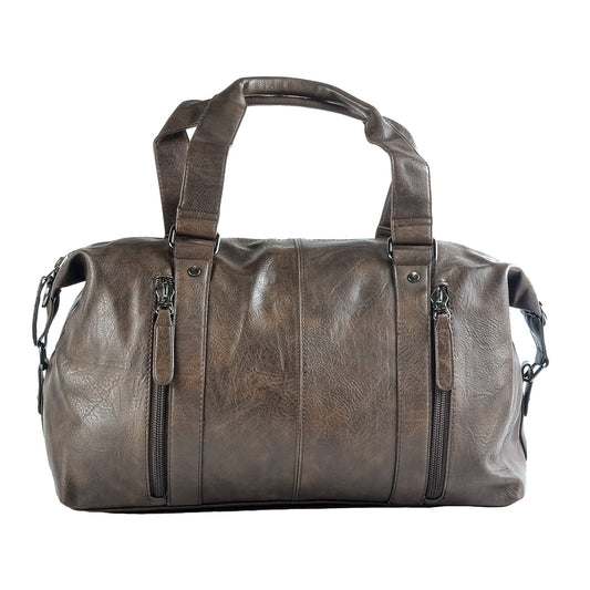 Geanta voiaj, pentru avion, piele ecologica, Naimeed D5413, Companion, Maro inchis, 50x16x30cm