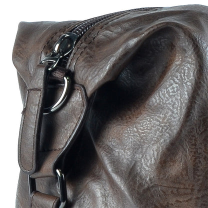 Geanta voiaj, pentru avion, piele ecologica, Naimeed D5413, Companion, Maro inchis, 50x16x30cm