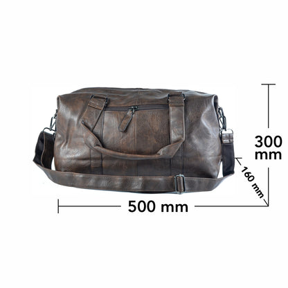 Geanta voiaj, pentru avion, piele ecologica, Naimeed D5413, Companion, Maro inchis, 50x16x30cm