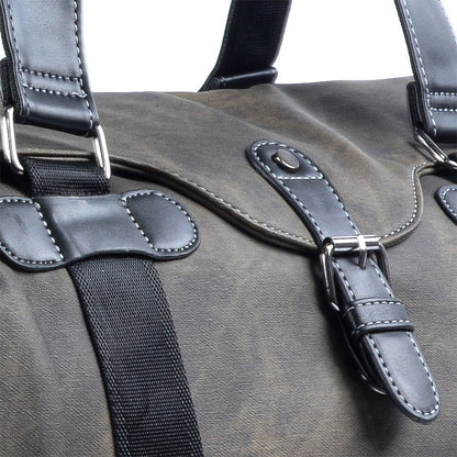Geanta voiaj, pentru avion, piele ecologica, Naimeed D5414, Companion, Verde militar, 50x20x30cm
