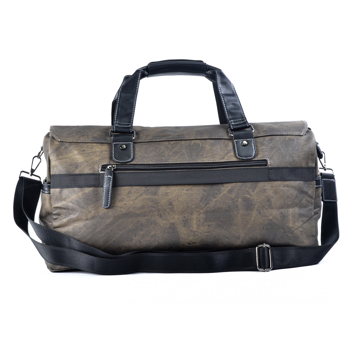 Geanta voiaj, pentru avion, piele ecologica, Naimeed D5414, Companion, Verde militar, 50x20x30cm