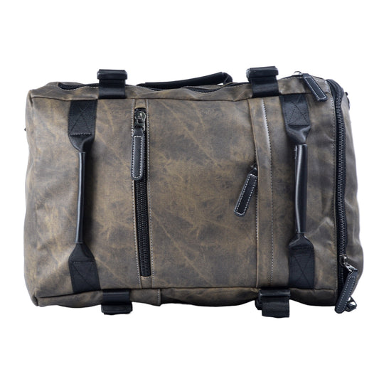 Geanta voiaj, pentru avion, piele ecologica, Naimeed D5421, Companion, Verde militar, 45x15x30cm