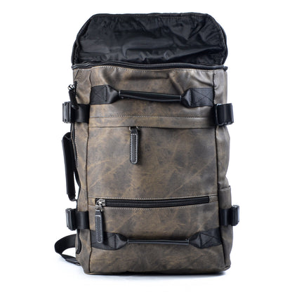 Geanta voiaj, pentru avion, piele ecologica, Naimeed D5421, Companion, Verde militar, 45x15x30cm