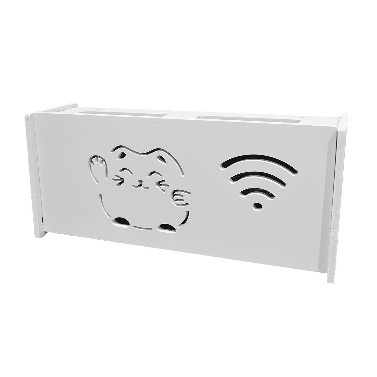 Raft suport Router Wireless, pentru mascare fire si echipament WIFI, D5540, 40*20*9.5cm