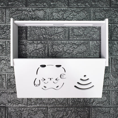 Raft suport Router Wireless, pentru mascare fire si echipament WIFI, D5540, 40*20*9.5cm