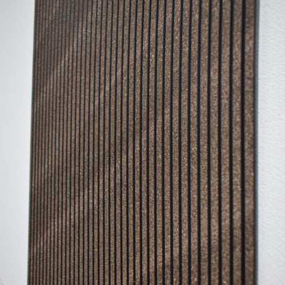 Set 5 panouri decorative, riflaj, polimer rigid, Naimeed D5465, 270x30x0.5cm, Maro