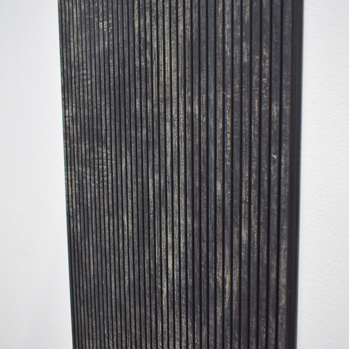 Set 5 panouri decorative, riflaj, polimer rigid, Naimeed D5468, 270x30x0.5cm, Negru