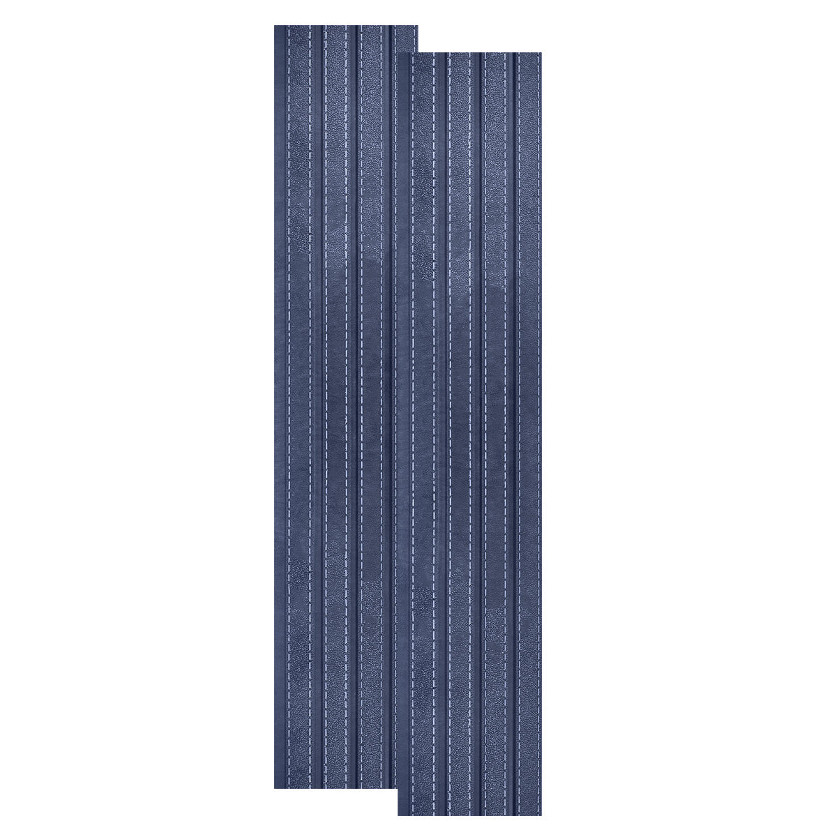 Set 2 panouri decorative, riflaj, polimer rigid, Naimeed D5469, 270x16x1cm, Albastru