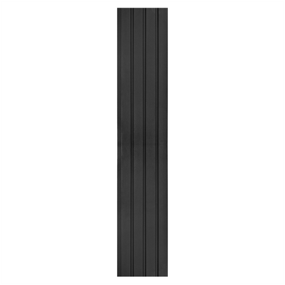 Set 5 panouri decorative, riflaj, polimer rigid, Naimeed D5470, 270x16x1cm, Negru