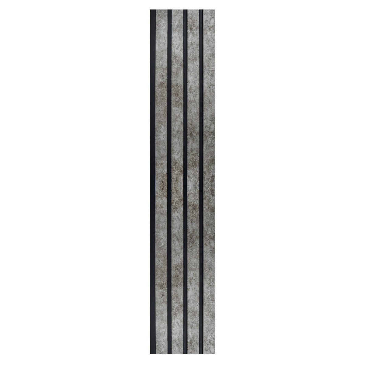 Set 2 panouri decorative, riflaj, polimer rigid, Naimeed D5472, 270x16x1cm, Gri