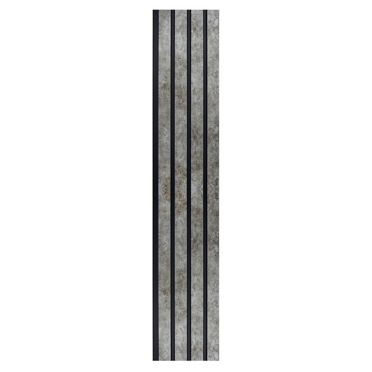 Set 2 panouri decorative, riflaj, polimer rigid, Naimeed D5472, 270x16x1cm, Gri