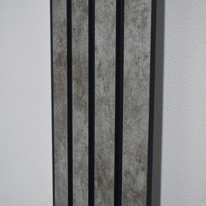 Set 2 panouri decorative, riflaj, polimer rigid, Naimeed D5472, 270x16x1cm, Gri