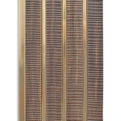 Set 2 panouri decorative, riflaj, polimer rigid, Naimeed D5473, 270x16x1cm, Maro/Auriu