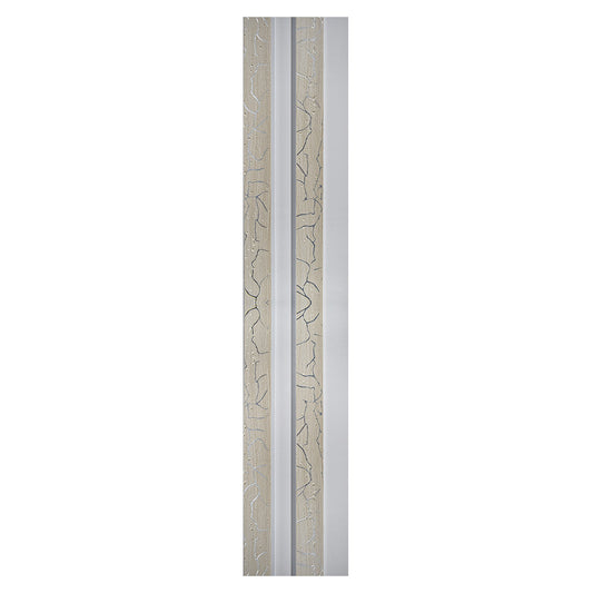Set 2 panouri decorative, riflaj, polimer rigid, Naimeed D5474, 270x12x2cm, Alb