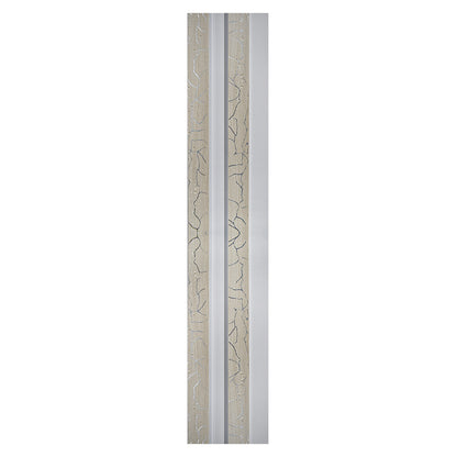 Set 5 panouri decorative, riflaj, polimer rigid, Naimeed D5474, 270x12x2cm, Alb