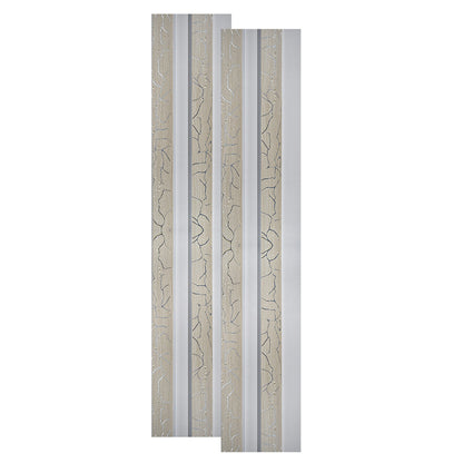 Set 2 panouri decorative, riflaj, polimer rigid, Naimeed D5474, 270x12x2cm, Alb