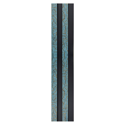 Set 2 panouri decorative, riflaj, polimer rigid, Naimeed D5476, 270x12x2cm, Turcoaz