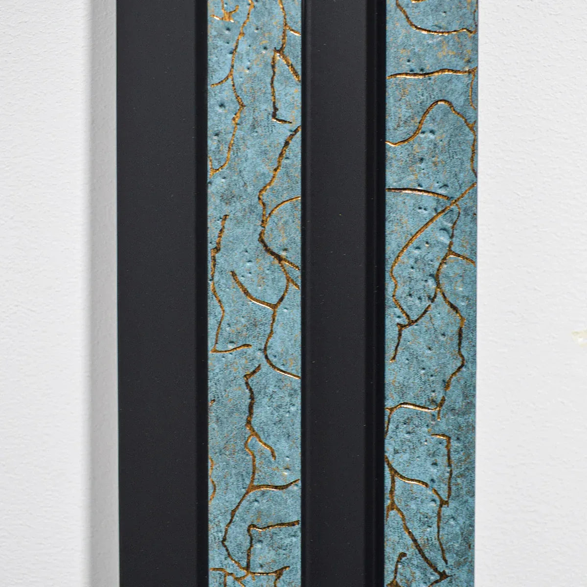 Set 5 panouri decorative, riflaj, polimer rigid, Naimeed D5476, 270x12x2cm, Turcoaz - 221.ro