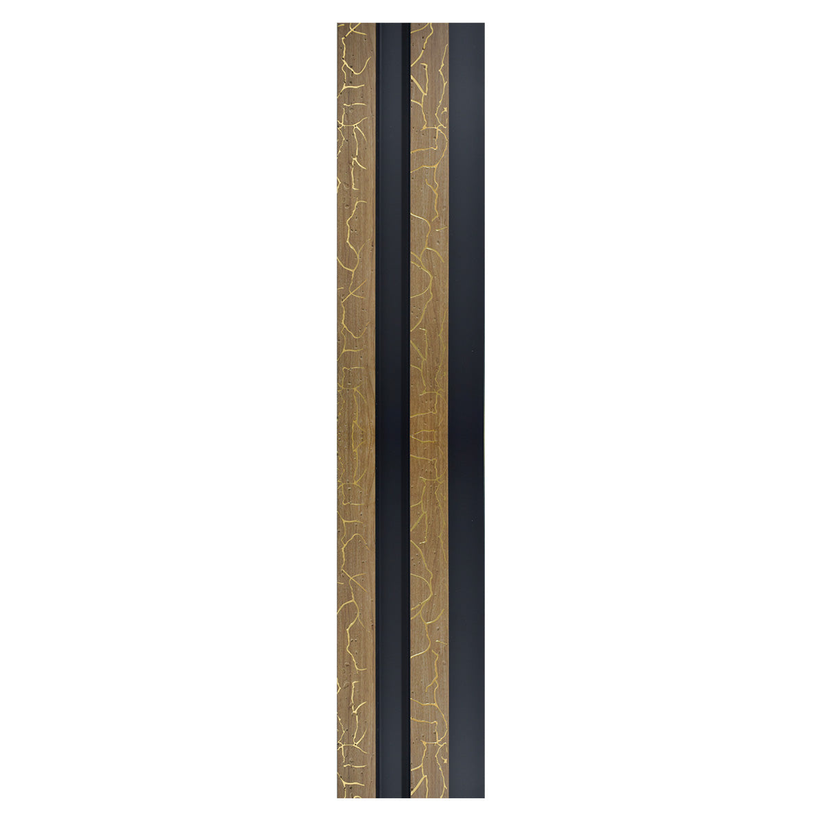 Set 2 panouri decorative, riflaj, polimer rigid, Naimeed D5477, 270x12x2cm, Maro