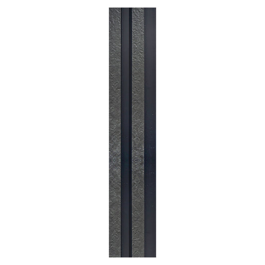 Set 5 panouri decorative, riflaj, polimer rigid, Naimeed D5478, 270x12x2cm, Negru