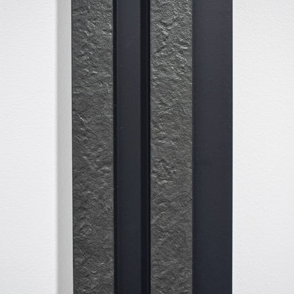 Set 5 panouri decorative, riflaj, polimer rigid, Naimeed D5478, 270x12x2cm, Negru