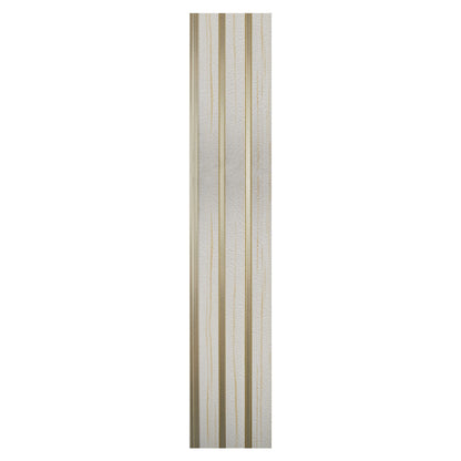 Set 5 panouri decorative, riflaj, polimer rigid, Naimeed D5479, 270x12x1cm, Alb/Auriu