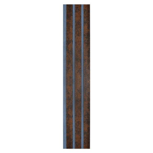 Set 5 panouri decorative, riflaj, polimer rigid, Naimeed D5480, 270x12x1cm, Maro/Albastru