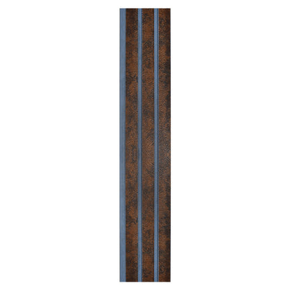 Set 2 panouri decorative, riflaj, polimer rigid, Naimeed D5480, 270x12x1cm, Maro/Albastru