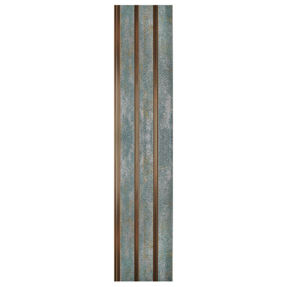Set 2 panouri decorative, riflaj, polimer rigid, Naimeed D5481, 270x12x1cm, Verde/Auriu