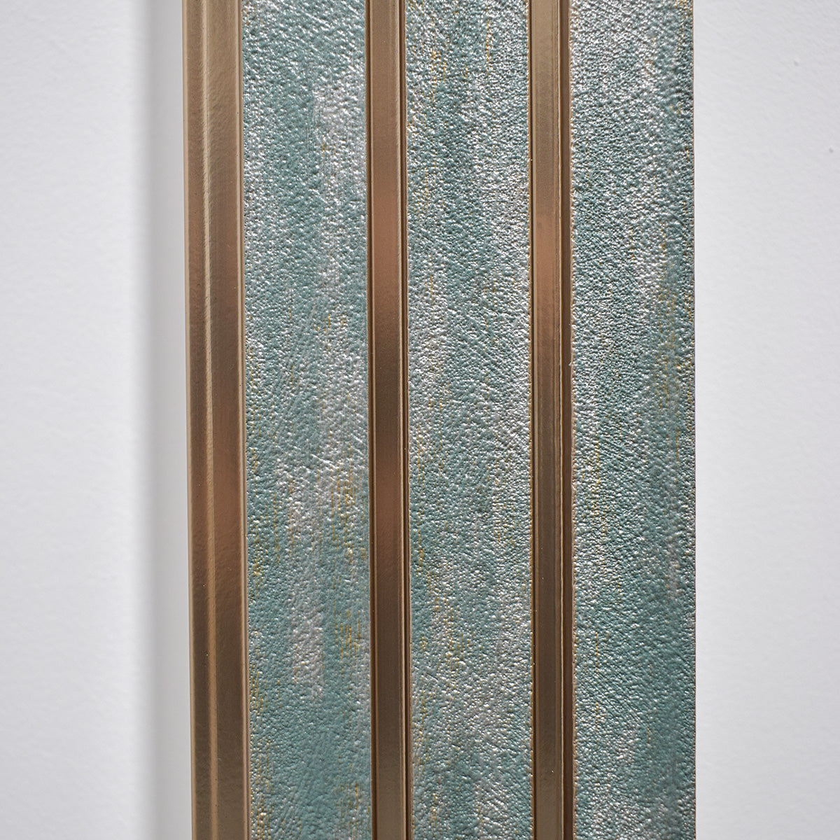 Set 2 panouri decorative, riflaj, polimer rigid, Naimeed D5481, 270x12x1cm, Verde/Auriu