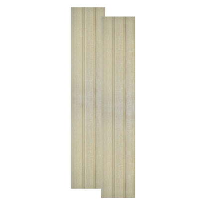 Set 2 panouri decorative, riflaj, polimer rigid, Naimeed D5482, 270x12x1cm, Crem deschis