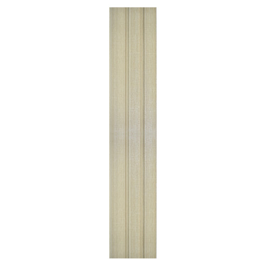 Set 5 panouri decorative, riflaj, polimer rigid, Naimeed D5482, 270x12x1cm, Crem deschis
