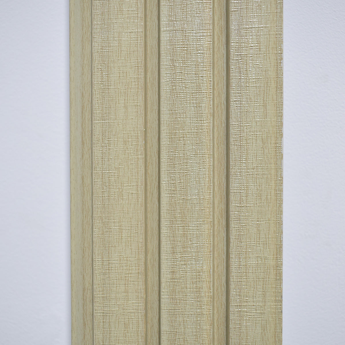 Set 5 panouri decorative, riflaj, polimer rigid, Naimeed D5482, 270x12x1cm, Crem deschis