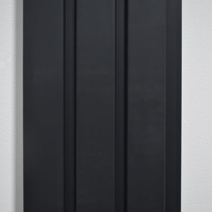 Set 5 panouri decorative, riflaj, polimer rigid, Naimeed D5483, 270x12x1cm, Negru
