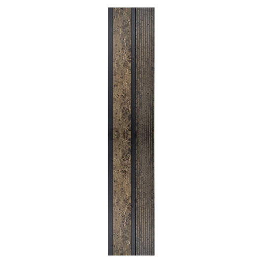 Set 5 panouri decorative, riflaj, polimer rigid, Naimeed D5484, 270x12x1cm, Maro