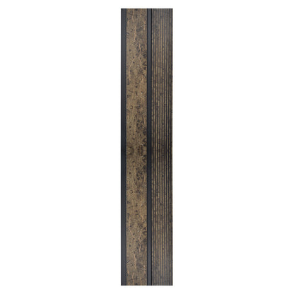 Set 2 panouri decorative, riflaj, polimer rigid, Naimeed D5484, 270x12x1cm, Maro