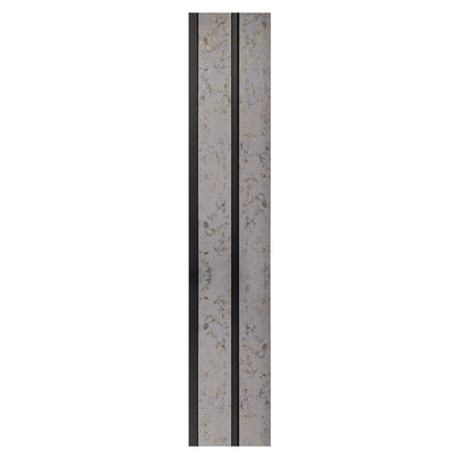 Set 2 panouri decorative, riflaj, polimer rigid, Naimeed D5487, 270x12x1cm, Crem