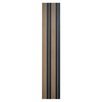 Set 2 panouri decorative, riflaj, polimer rigid, Naimeed D5489, 270x12x1cm, Maro
