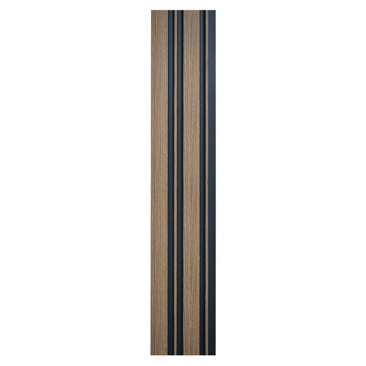 Set 5 panouri decorative, riflaj, polimer rigid, Naimeed D5489, 270x12x1cm, Maro