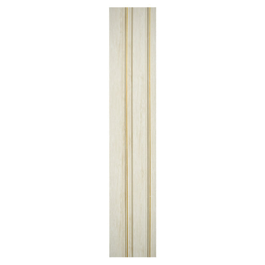 Set 2 panouri decorative, riflaj, polimer rigid, Naimeed D5491, 270x12x1cm, Alb