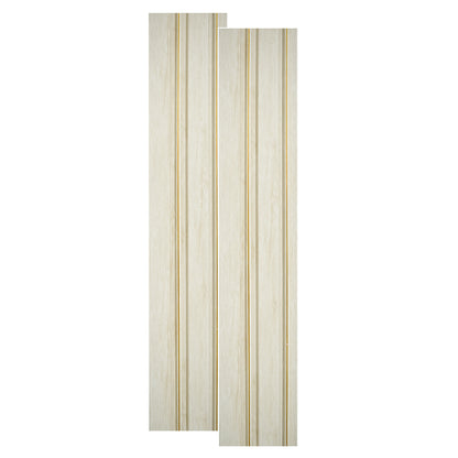 Set 2 panouri decorative, riflaj, polimer rigid, Naimeed D5491, 270x12x1cm, Alb
