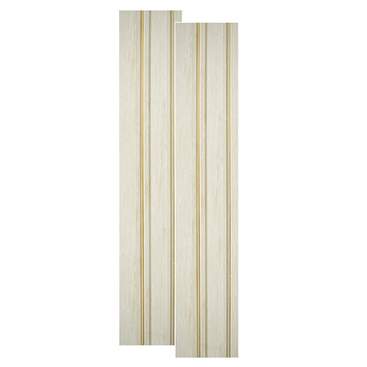 Set 2 panouri decorative, riflaj, polimer rigid, Naimeed D5491, 270x12x1cm, Alb