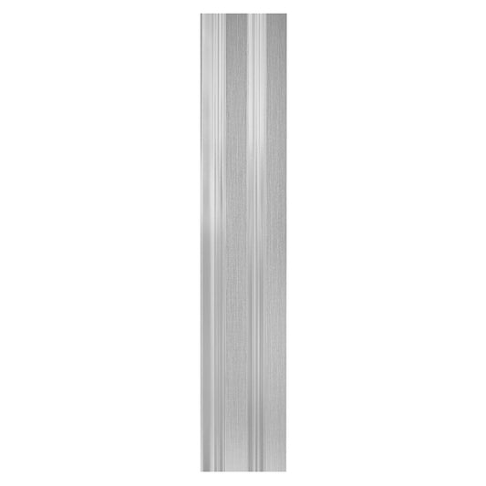 Set 2 panouri decorative, riflaj, polimer rigid, Naimeed D5492, 270x12x1cm, Argintiu