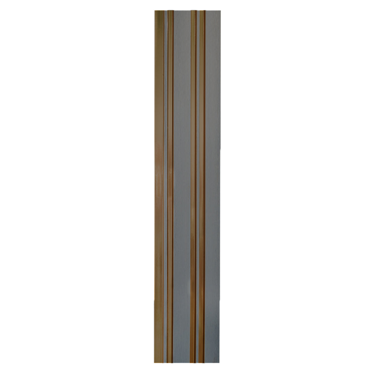 Set 2 panouri decorative, riflaj, polimer rigid, Naimeed D5493, 270x12x1cm, Gri/Auriu