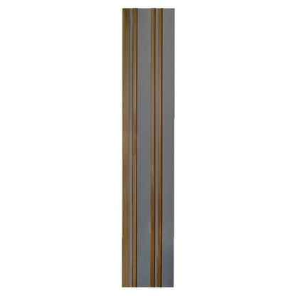 Set 2 panouri decorative, riflaj, polimer rigid, Naimeed D5493, 270x12x1cm, Gri/Auriu