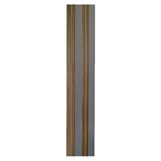 Set 2 panouri decorative, riflaj, polimer rigid, Naimeed D5493, 270x12x1cm, Gri/Auriu